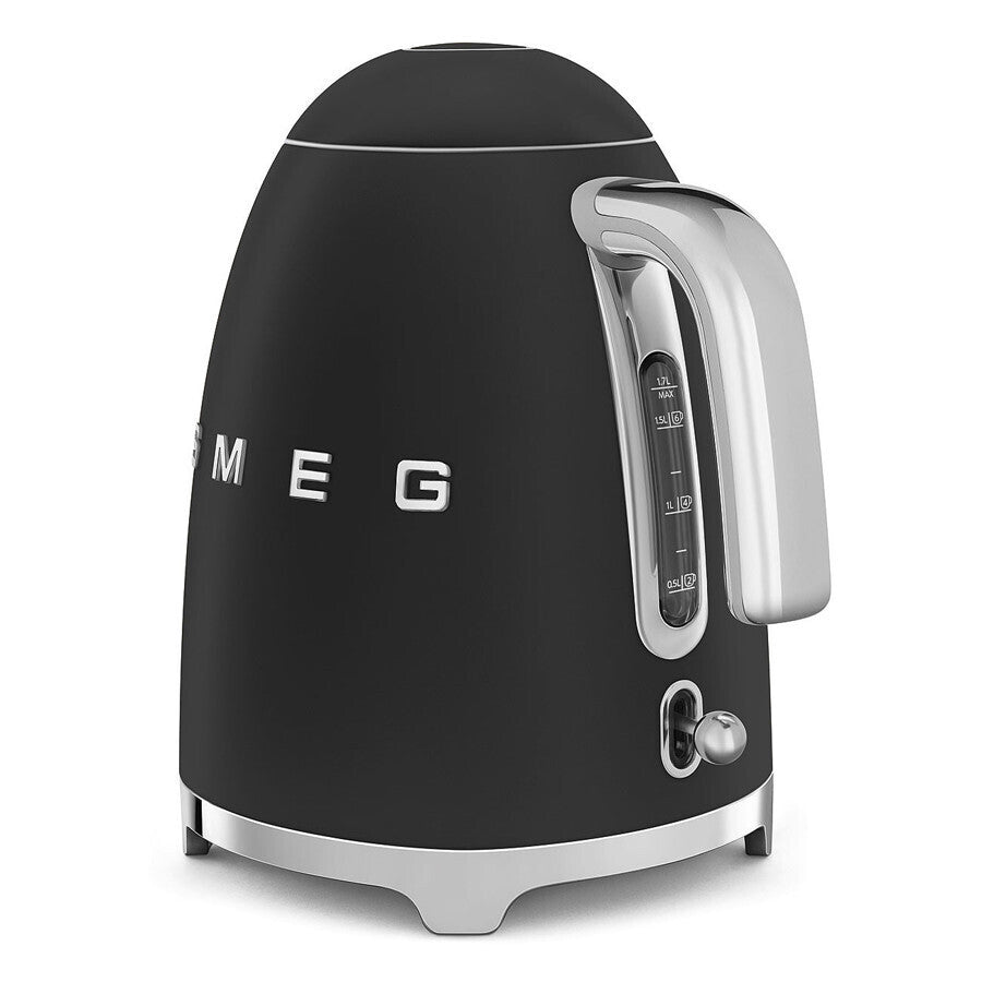 Smeg 50s Retro Style Electric Kettle 1.7L 2400W Matte Black KLF03BLMEU
