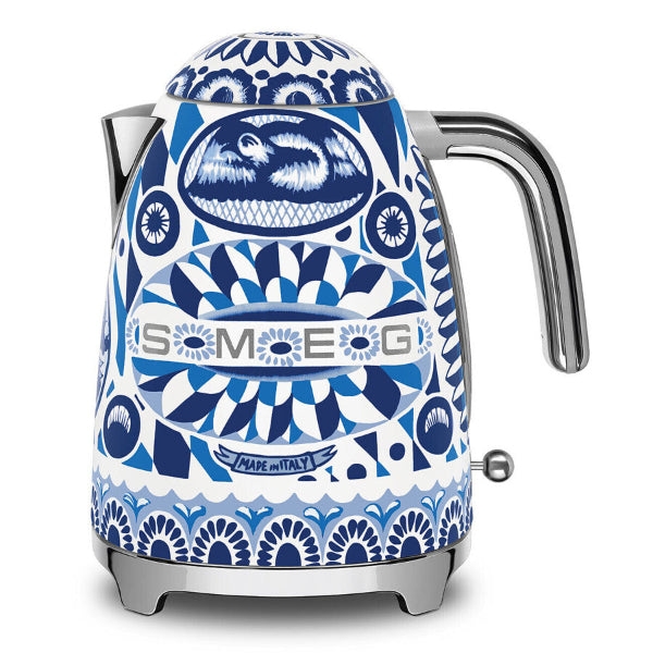 Smeg Dolce & Gabbana Kettle Blu Mediterraneo 1.7L Retro 2400W KLF03DGBEU New