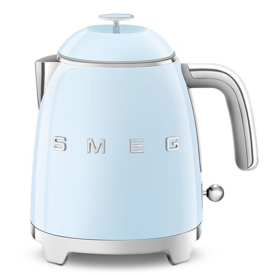 Smeg 50s Retro Style Mini Electric Kettle 0.8L 1400W Pastel Blue KLF05PBEU