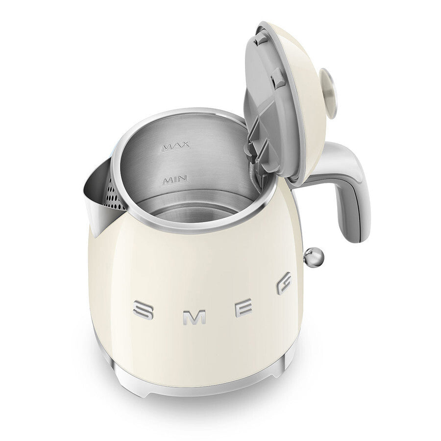 Smeg Mini Kettle Cream 0.8L 1400W Compact 50's Style Retro Design KLF05CREU