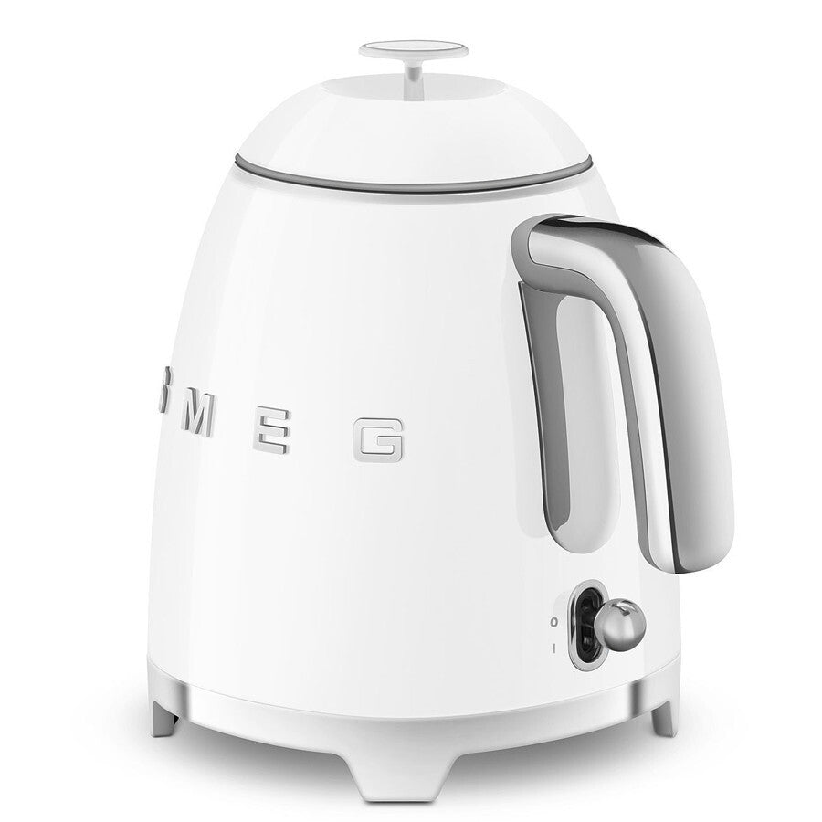 Smeg Mini Kettle KLF05WHEU 1400W 0.8L White Retro 50s Electric Small Jug Box