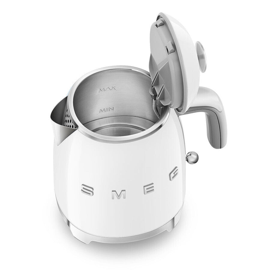Smeg Mini Kettle KLF05WHEU 1400W 0.8L White Retro 50s Electric Small Jug Box