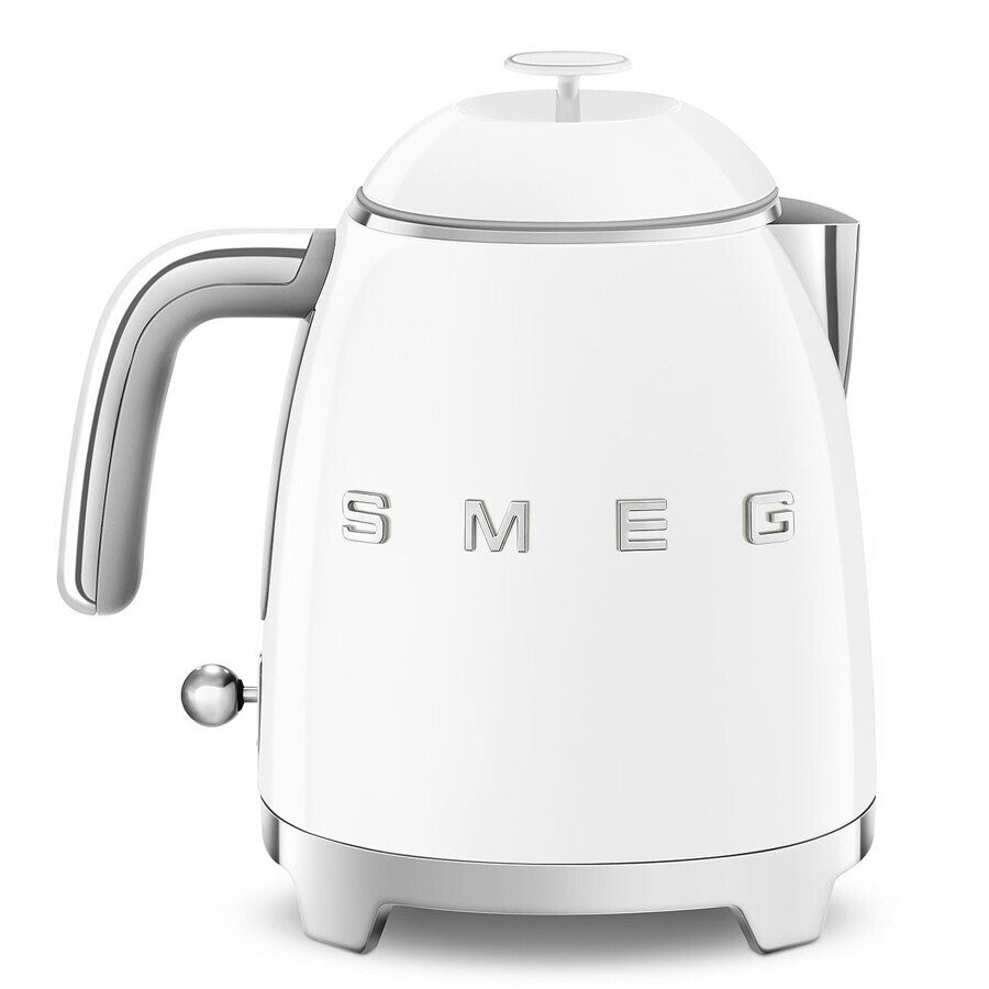 Smeg Mini Kettle KLF05WHEU 1400W 0.8L White Retro 50s Electric Small Jug Box