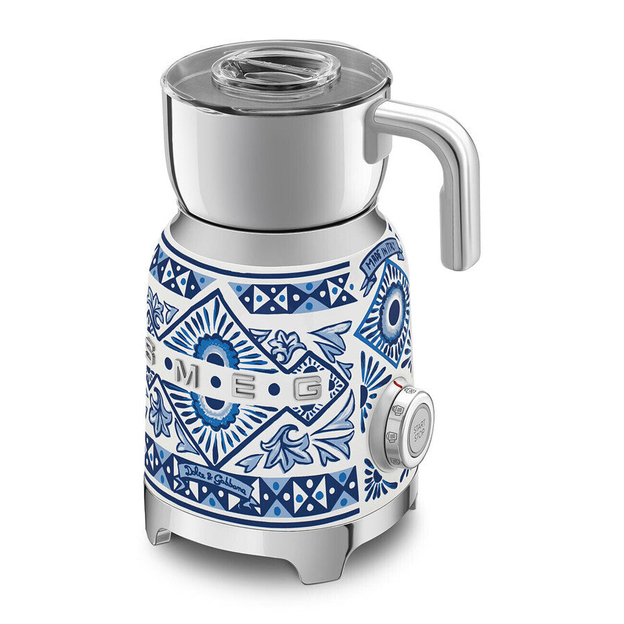 Smeg Dolce & Gabbana Milk Frother Blu Mediterraneo Induction 500W MFF01DGBEU