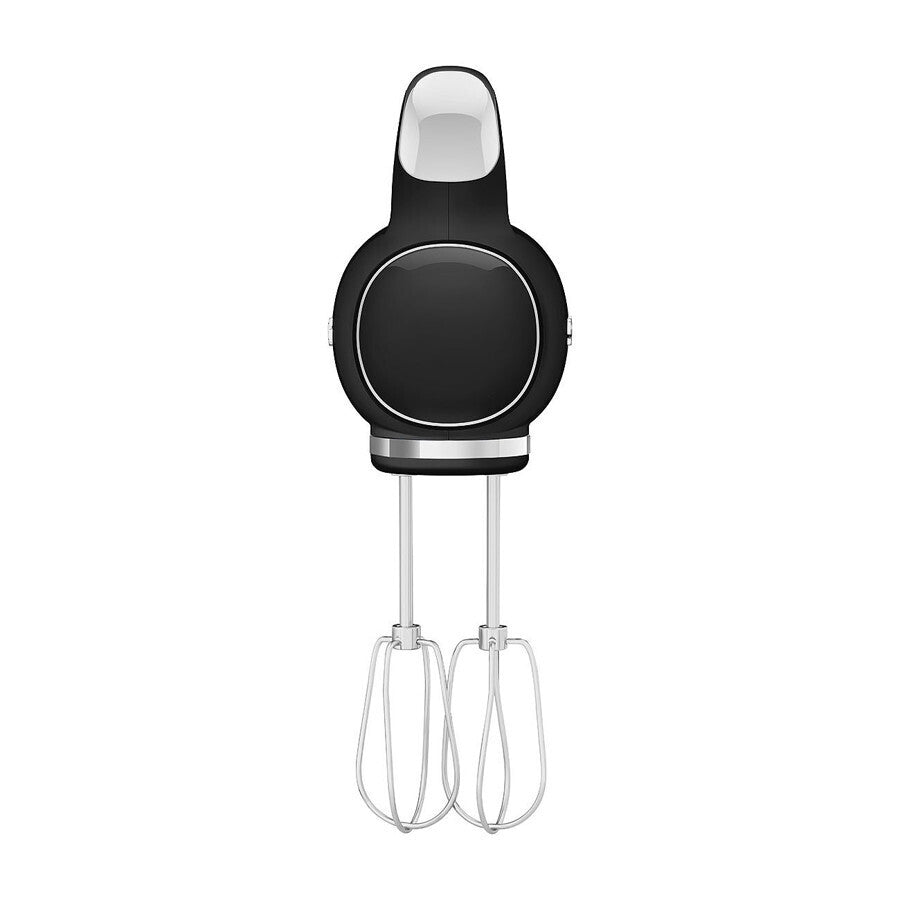 Smeg Hand Mixer HMF01BLEU 250W 9 Speed Black Retro LED Whisk Dough Hook Box