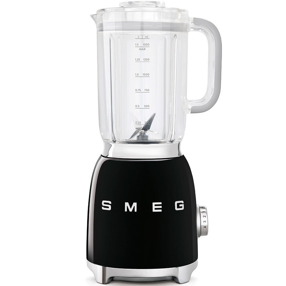 Smeg Blender BLF03 800W 1.5L Black Retro 50s Countertop Tritan Food Processor