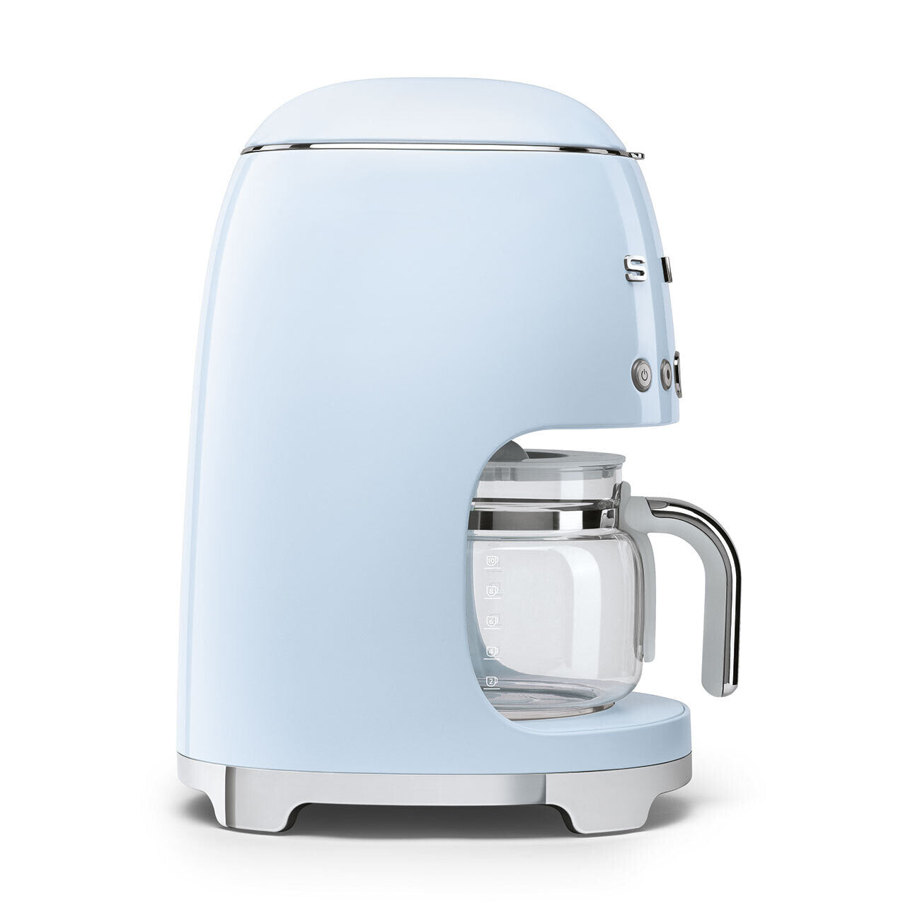 Smeg Drip Coffee Machine DCF02 1050W 1.4L Pastel Blue Retro 10 Cup Baker Box