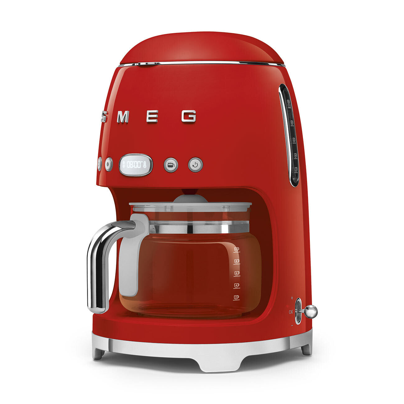 Smeg 50s Style Drip Coffee Machine Red 10 Cup DCF02