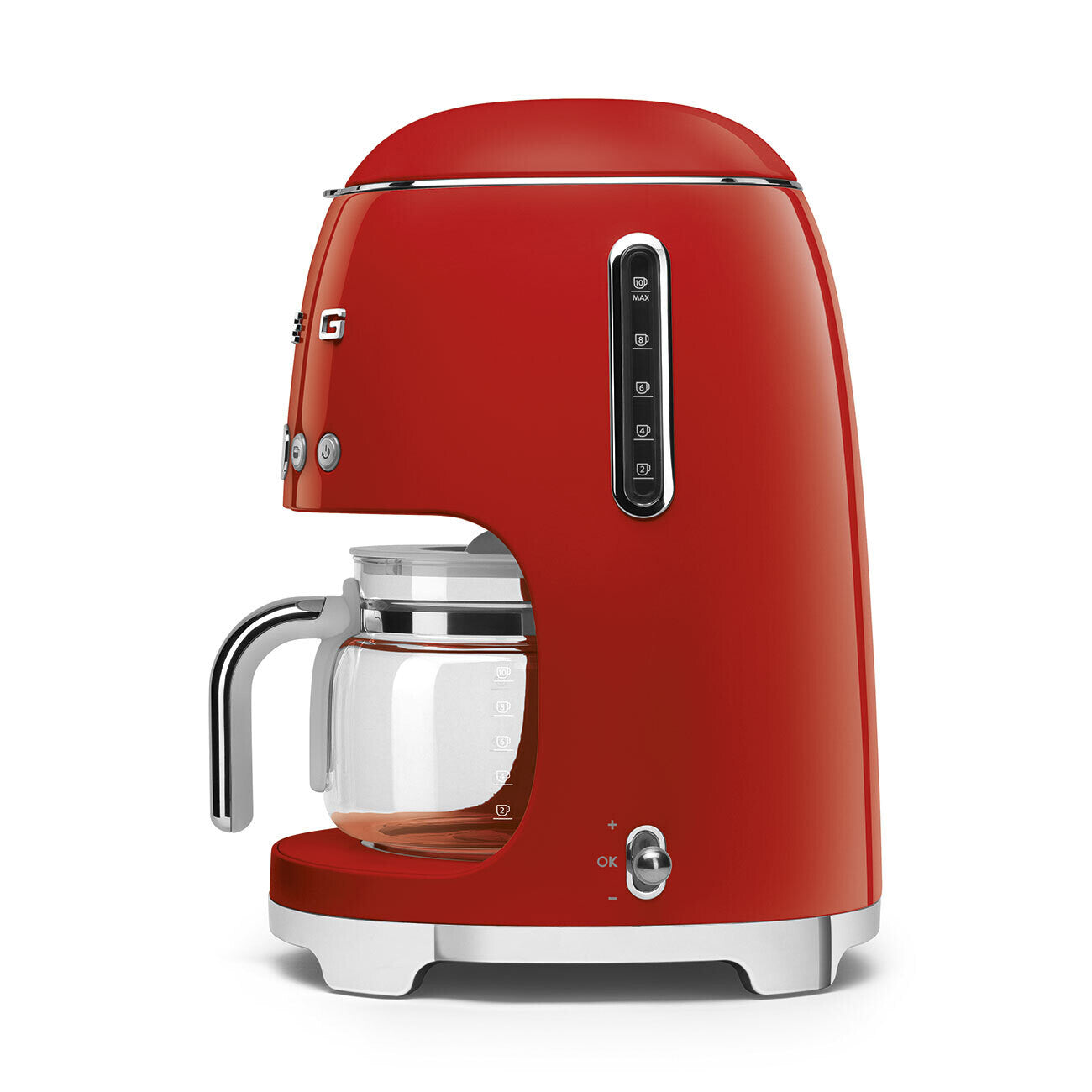 Smeg 50s Style Drip Coffee Machine Red 10 Cup DCF02