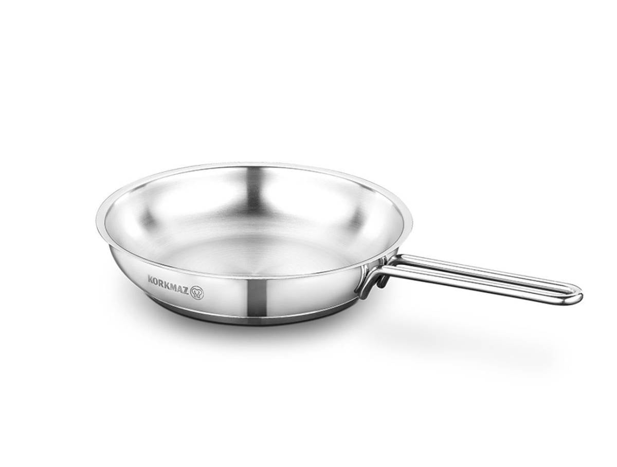 Korkmaz Tombik Stainless Steel Frypan 24cm – A1080