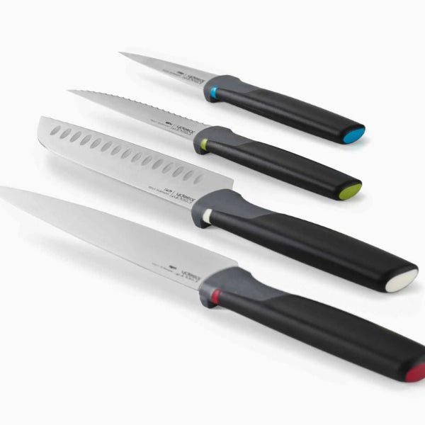 Joseph Joseph Index 4-Piece Chopping Board Set with 4 Elevate Knives