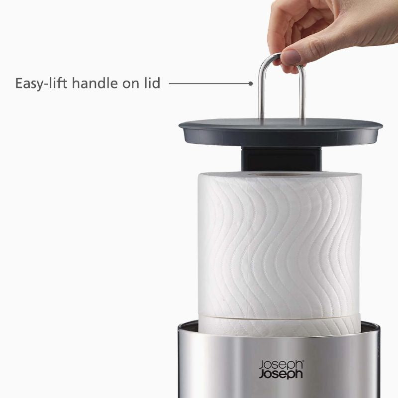 Joseph Joseph Easystore Luxe Stainless-Steel Concealed Toilet Roll