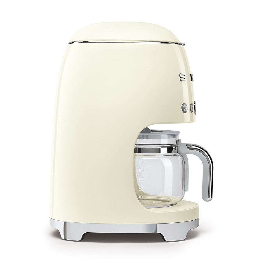 Smeg 50s Retro Style Drip Coffee Machine 10-Cup Cream DCF02CREU