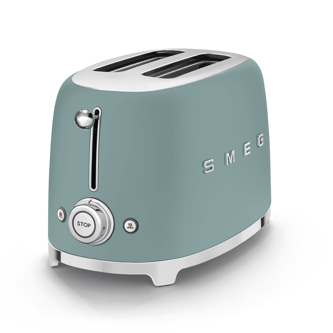 Smeg 2-Slice Toaster Emerald Green Matt 950W Retro 50s Style TSF01EGMEU New
