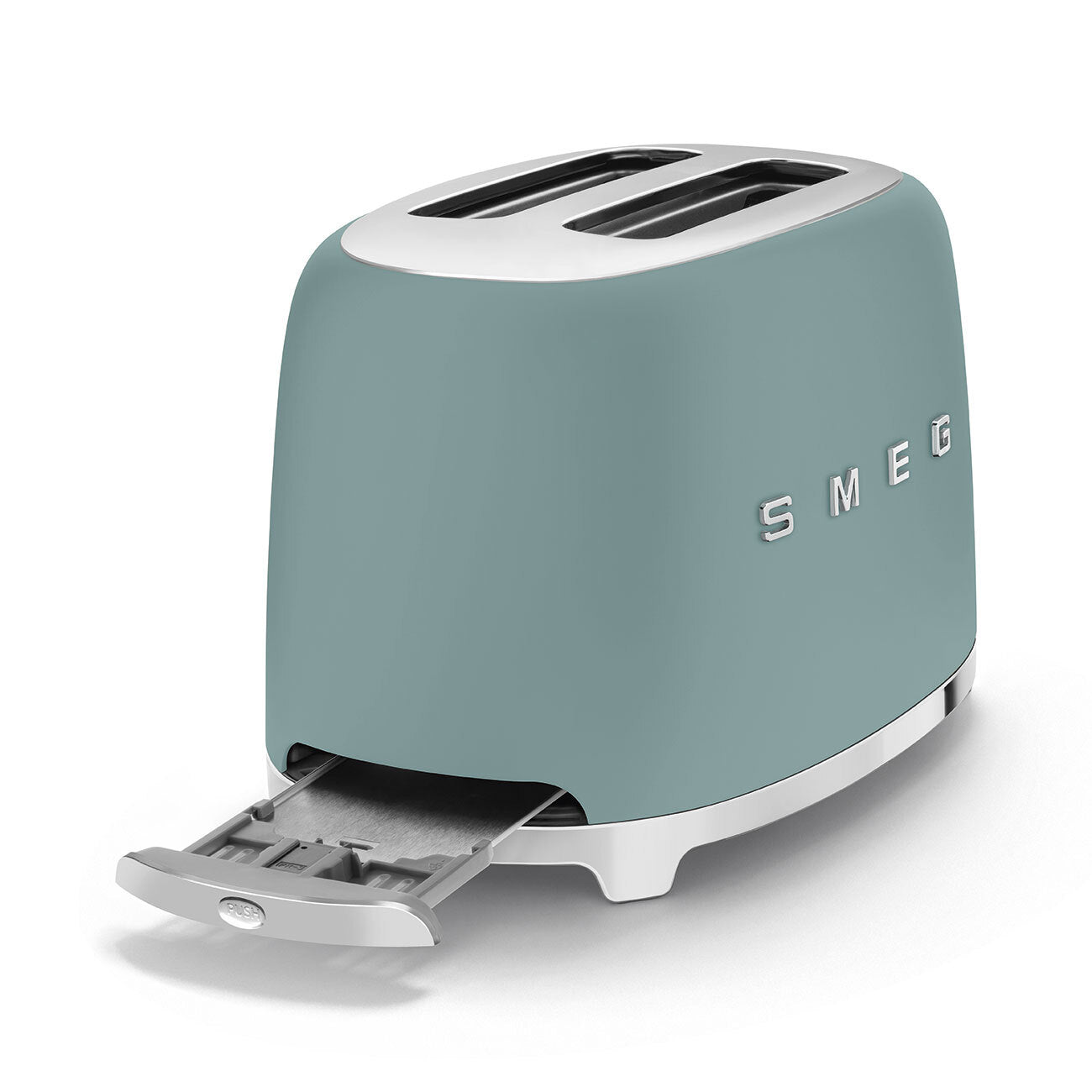 Smeg 2-Slice Toaster Emerald Green Matt 950W Retro 50s Style TSF01EGMEU New