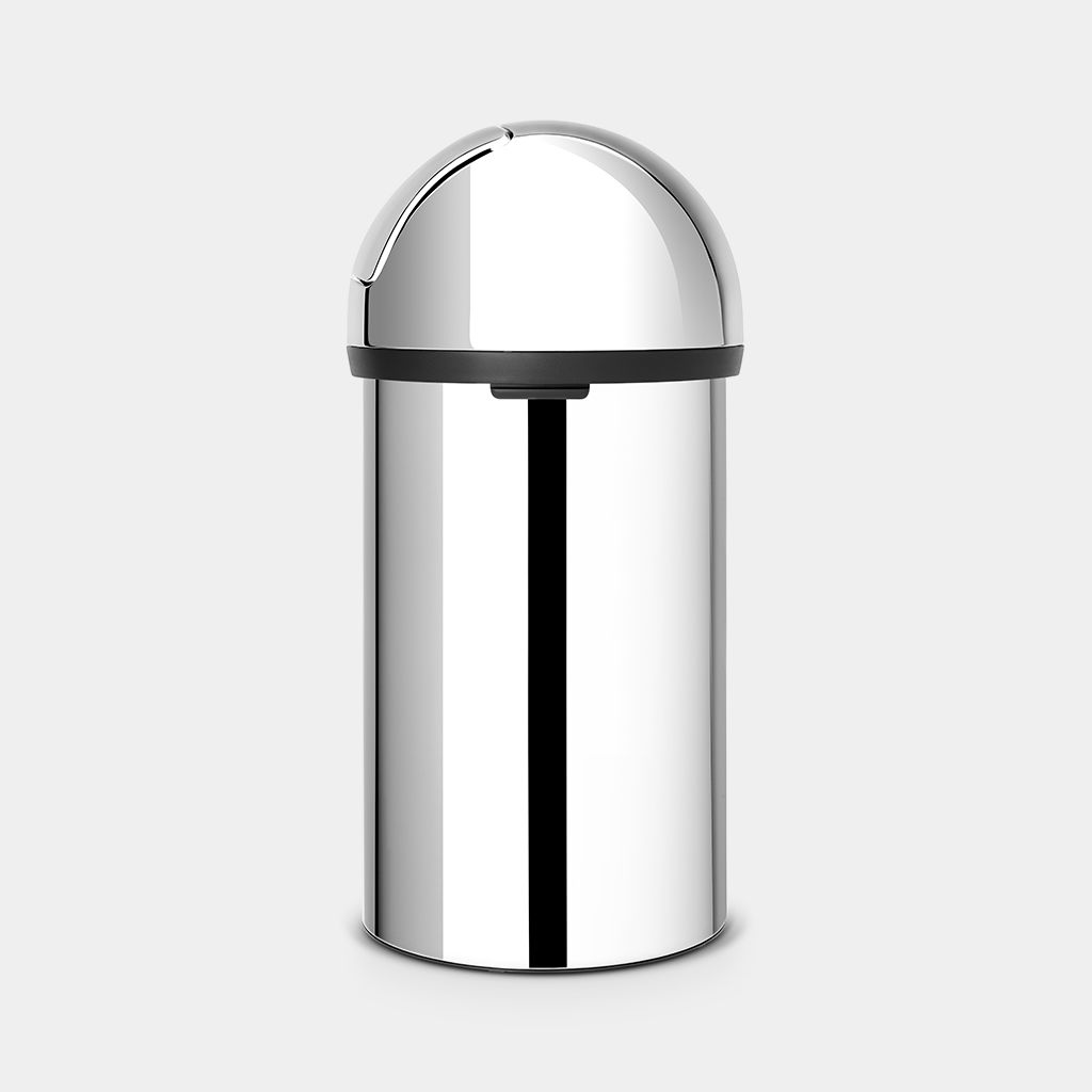 Brabantia Push Bin 60L – Brilliant Steel