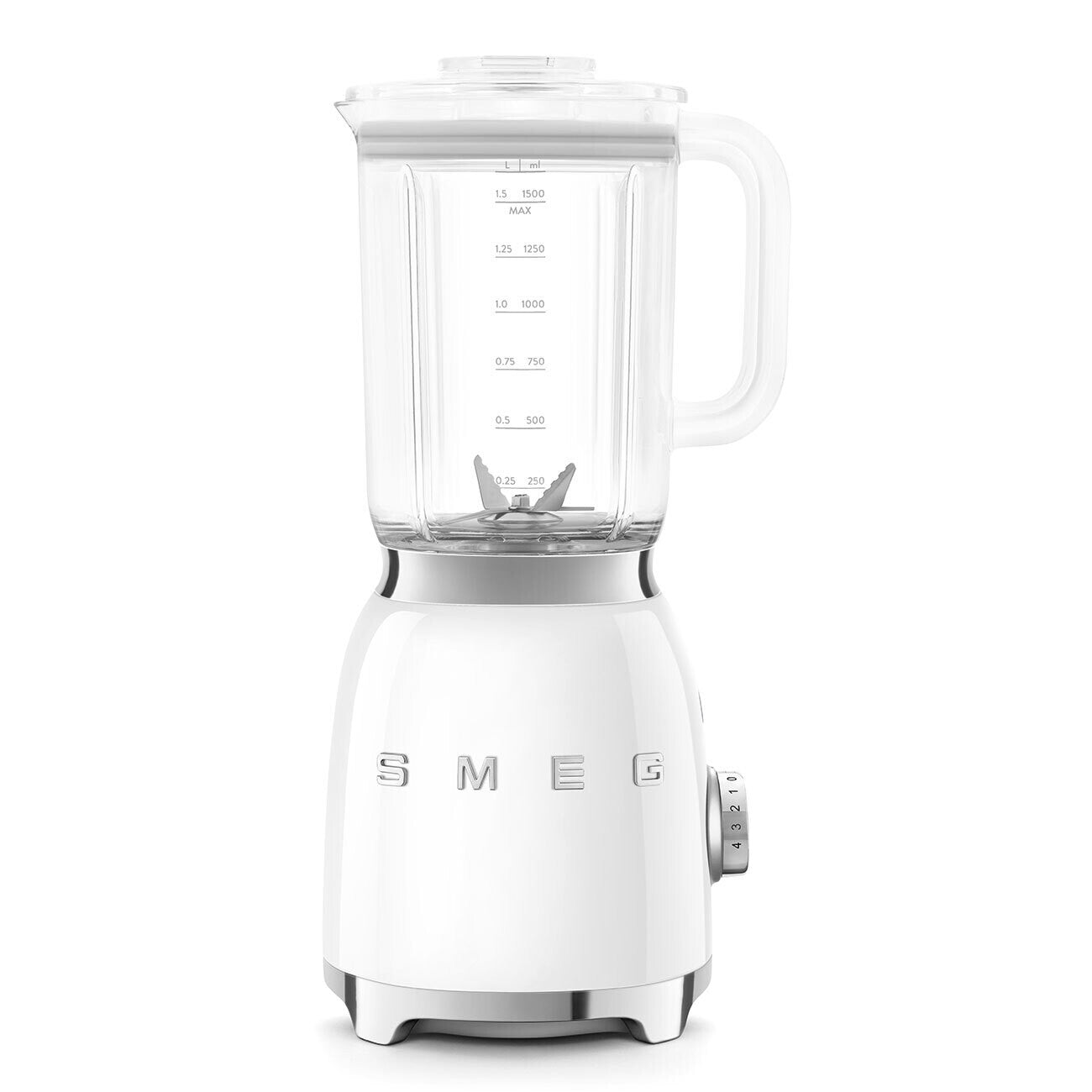 Smeg Blender BLF03 800W 1.5L White Retro 50s Countertop Tritan Food Processor