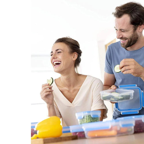 Tefal MasterSeal Cold Cut Food Container 3-Tier Stackable Set 3x1.0L Blue