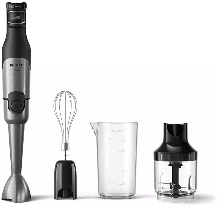 Philips HR2683/00 5000 Series Hand Blender – 1200W, Chopper & Whisk