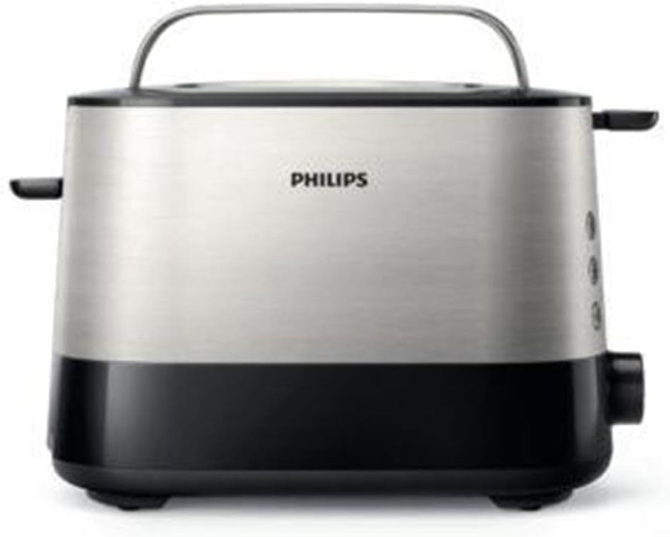 Philips HD2637/91 Viva Collection Toaster – 2 Slots, 7 Levels, Bun Warmer