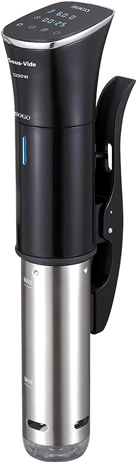 Sogo SS-5750 Sous Vide Precision Cooker - 1200W Immersion Circulator - IPX7 Waterproof