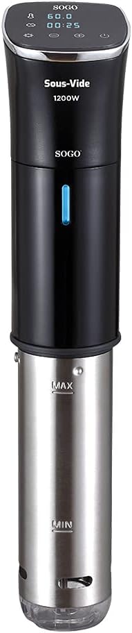 Sogo SS-5750 Sous Vide Precision Cooker - 1200W Immersion Circulator - IPX7 Waterproof