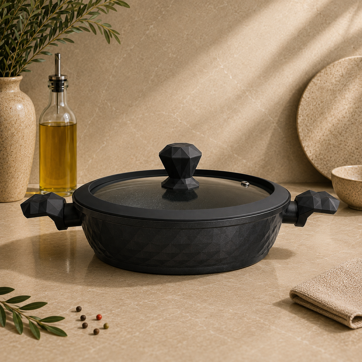 Karaca BioDiamond 30 cm Shallow Casserole