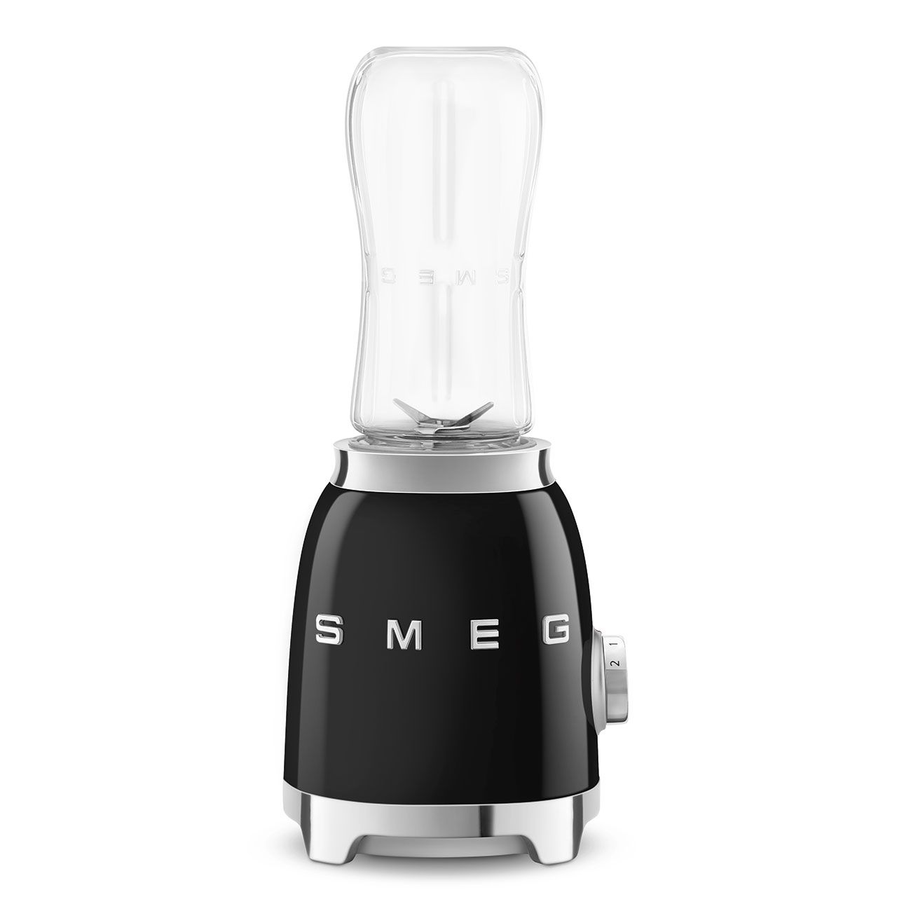 Smeg Personal Blender PBF01BLEU 300W 600ml Black Retro 50s Bottles To Go Box