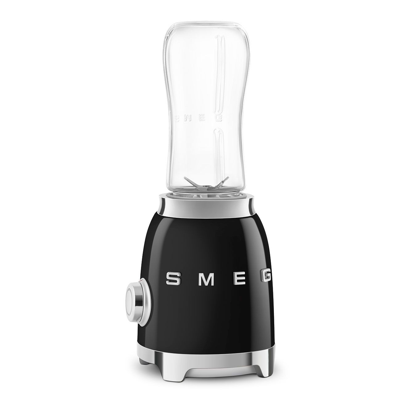 Smeg Personal Blender PBF01BLEU 300W 600ml Black Retro 50s Bottles To Go Box