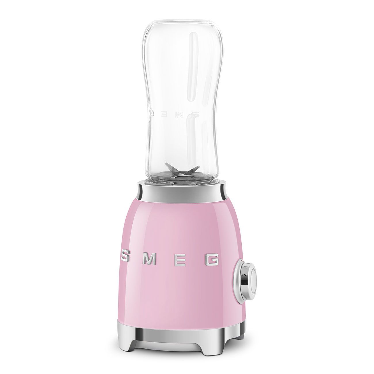 Smeg Personal Blender PBF01PKEU 300W 600ml Pink Retro 50s Bottles To Go Box