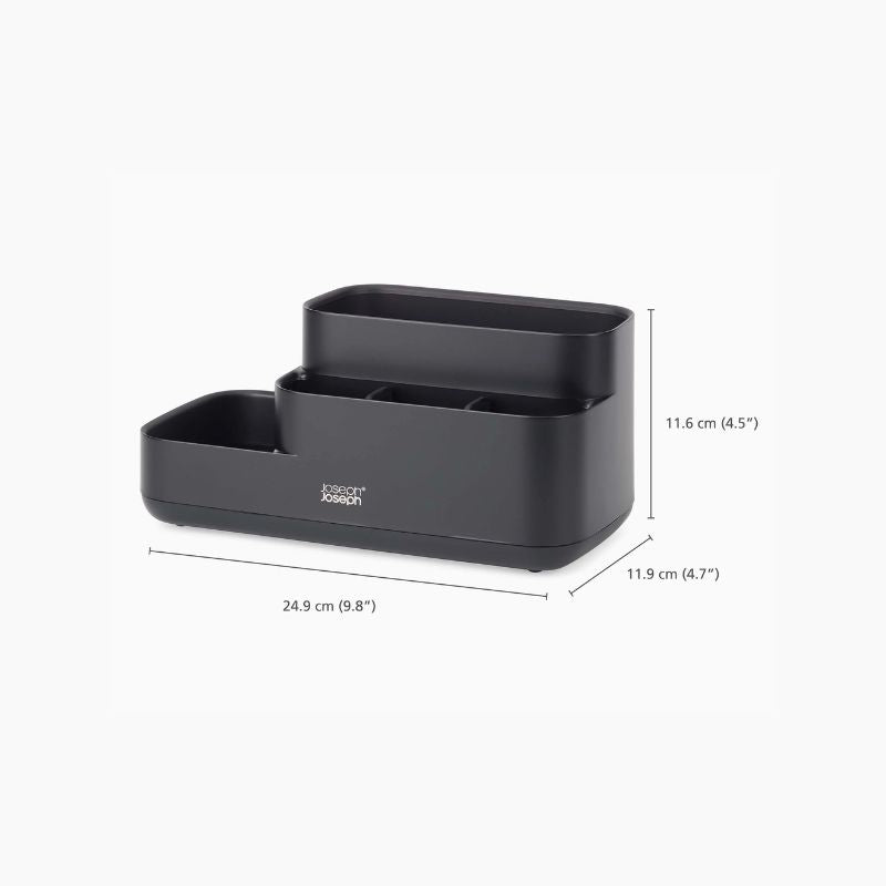 Joseph Joseph Easystore Matt Black Bathroom Storage Caddy