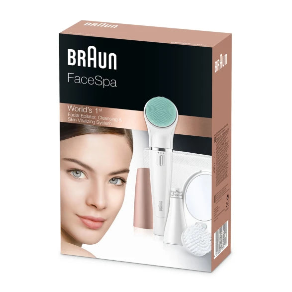 Braun Face 851V Facial Epilator & Cleansing Brush BR BOX MN