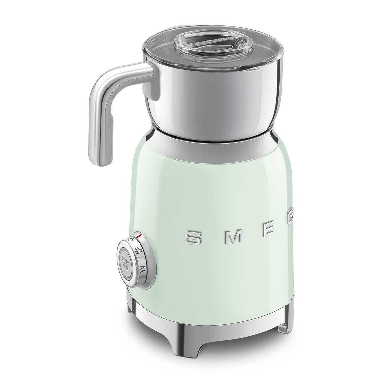 Smeg Milk Frother Pastel Green Induction 500W 6 Programs Retro Style MFF11PGEU