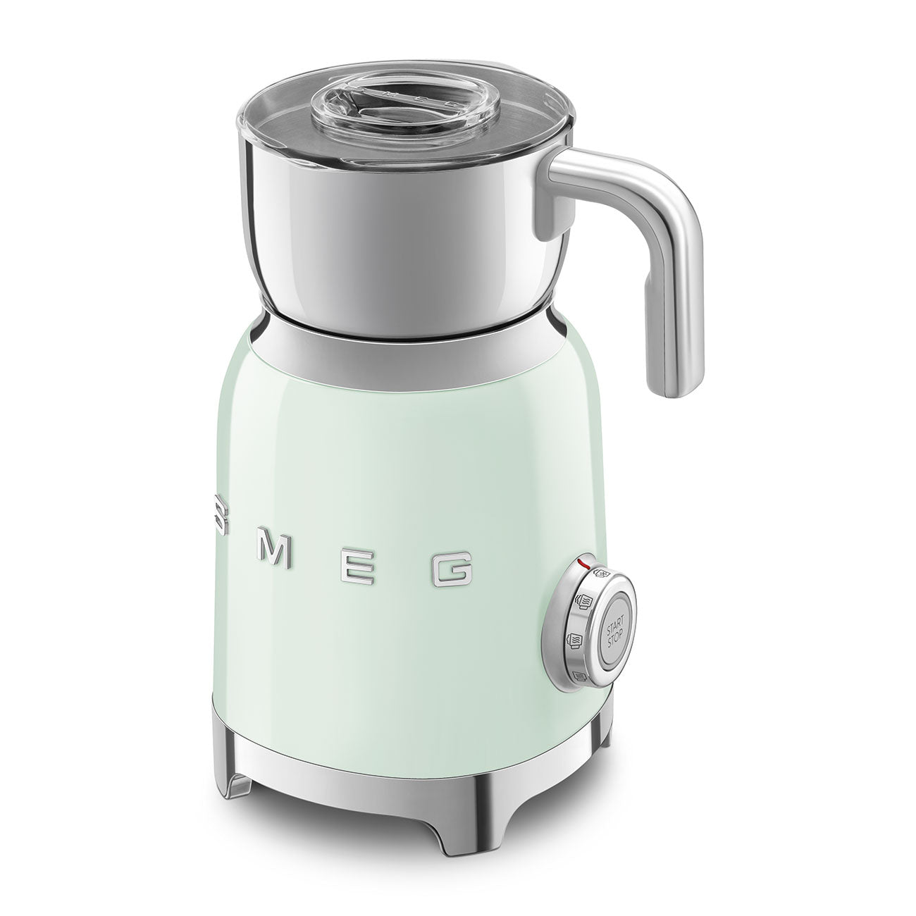 Smeg Milk Frother Pastel Green Induction 500W 6 Programs Retro Style MFF11PGEU