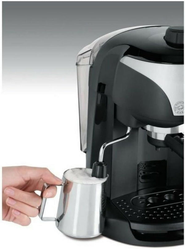 DeLonghi EC221.B Espresso Coffee Machine 15 Bar 1100W Manual Frother Black