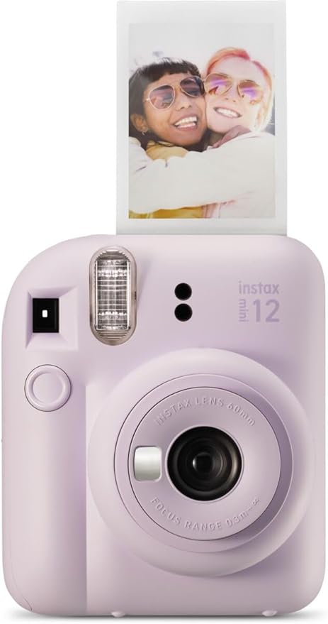 Fujifilm Instax Mini 12 Instant Film Camera Selfie Mirror Lilac Purple Color