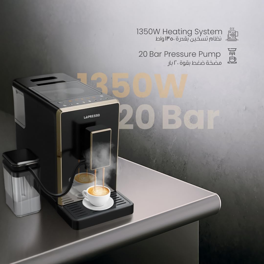 LePresso Fully Automatic Coffee Machine with Milk Frother