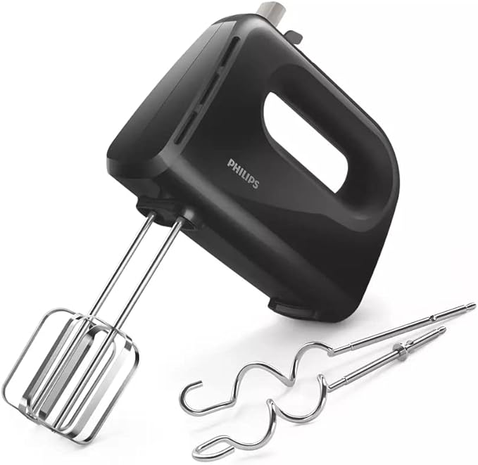 Philips HR3705/10 Hand Mixer – 300W, 5 Speeds, Stainless Steel Accessories