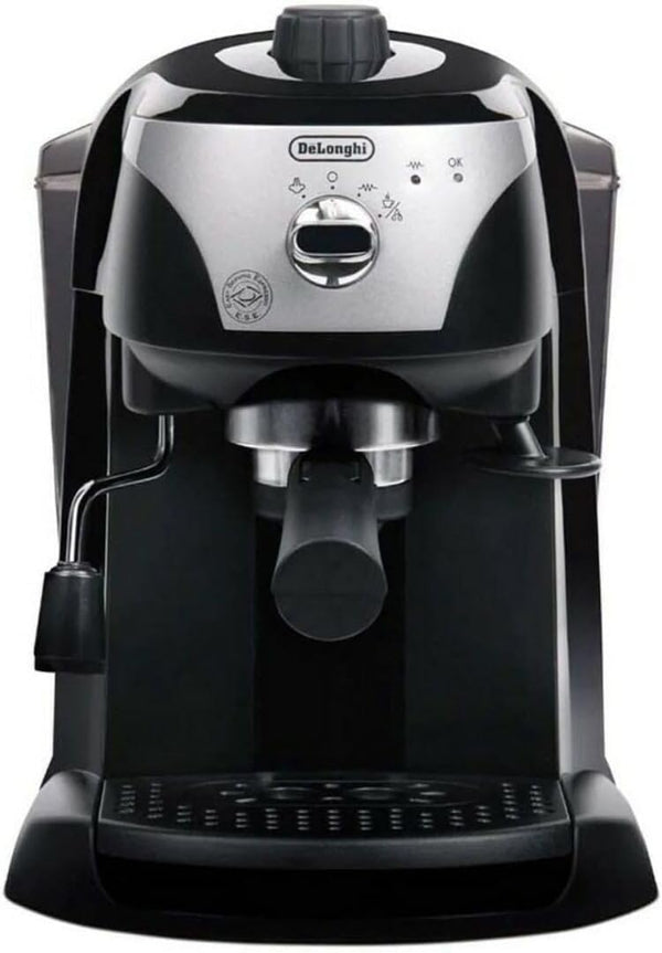 DeLonghi EC221.B Espresso Coffee Machine 15 Bar 1100W Manual Frother Black