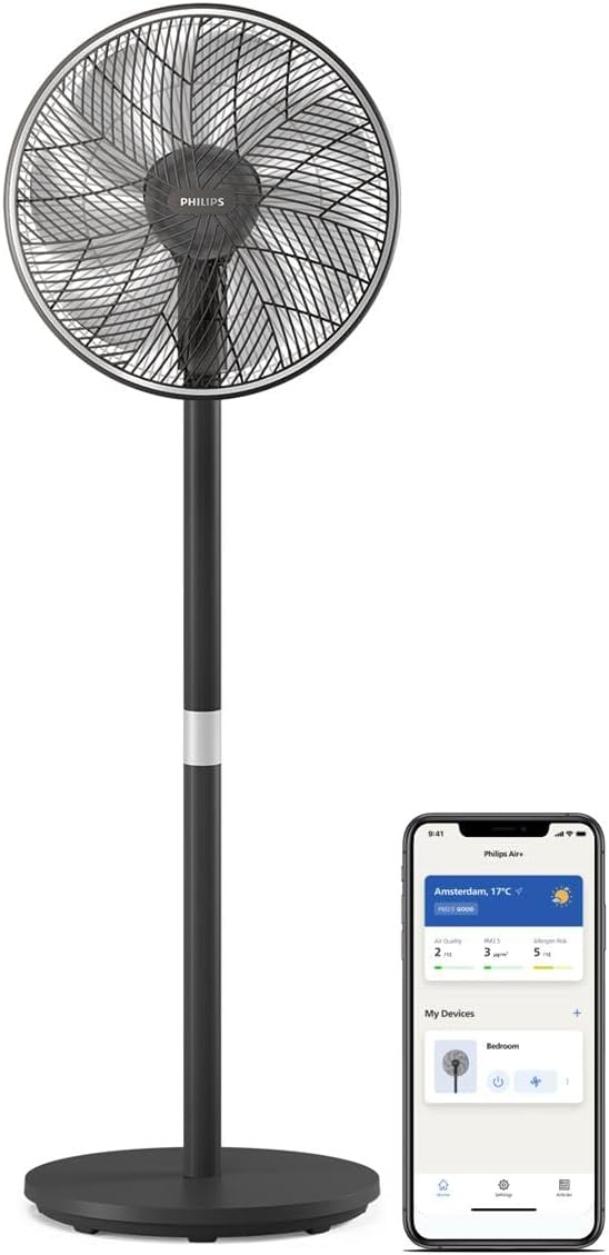 Philips Pedestal Fan 3000 Series - Fan Airflow 2562 m³/h, Ultra Quite