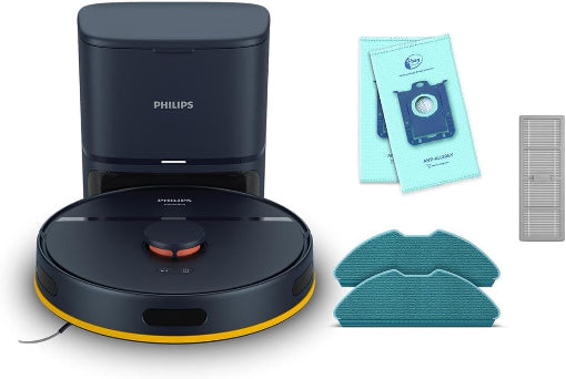 Philips 2000 Series Robot Vacuum Mop 2700Pa Auto Empty Station Smart App Blue