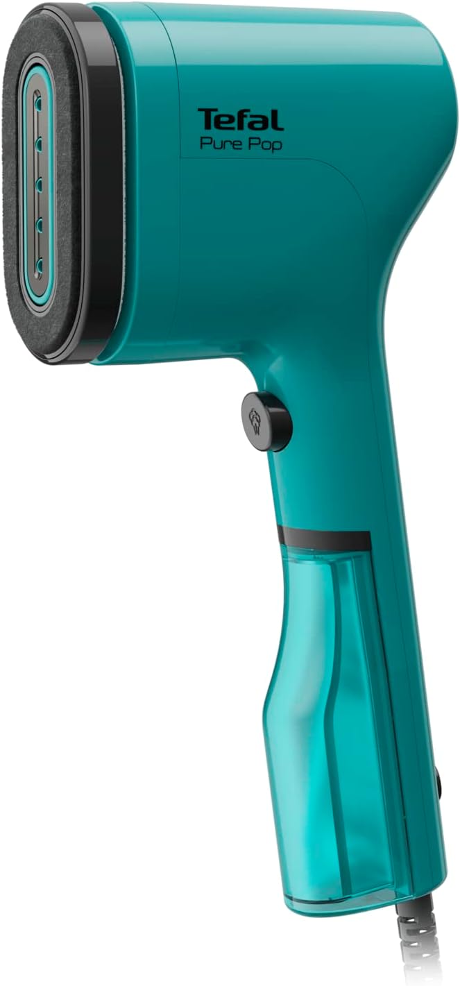 Tefal Pure Pop Handheld Steamer Green 1300W Slim Reversible Pad Portable
