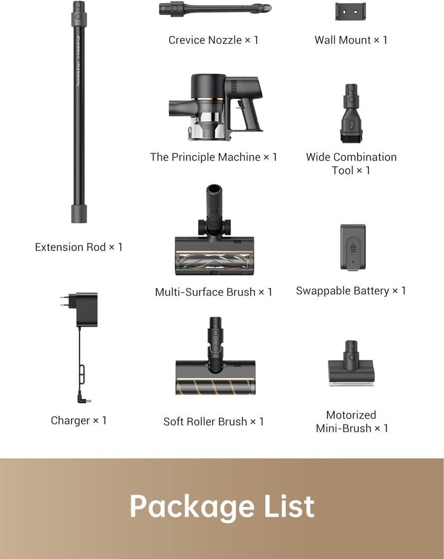 Dreame R10 Pro Cordless Vacuum – 150AW, 65min Runtime, Black