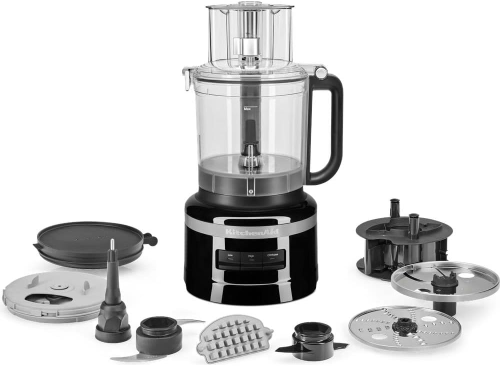 KitchenAid 3.1L Food Processor – Onyx Black (Large Capacity)