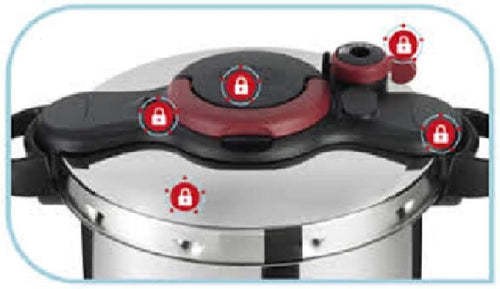 Tefal P4624966 Clipso Minut Easy Pressure Cooker – 9 Liter
