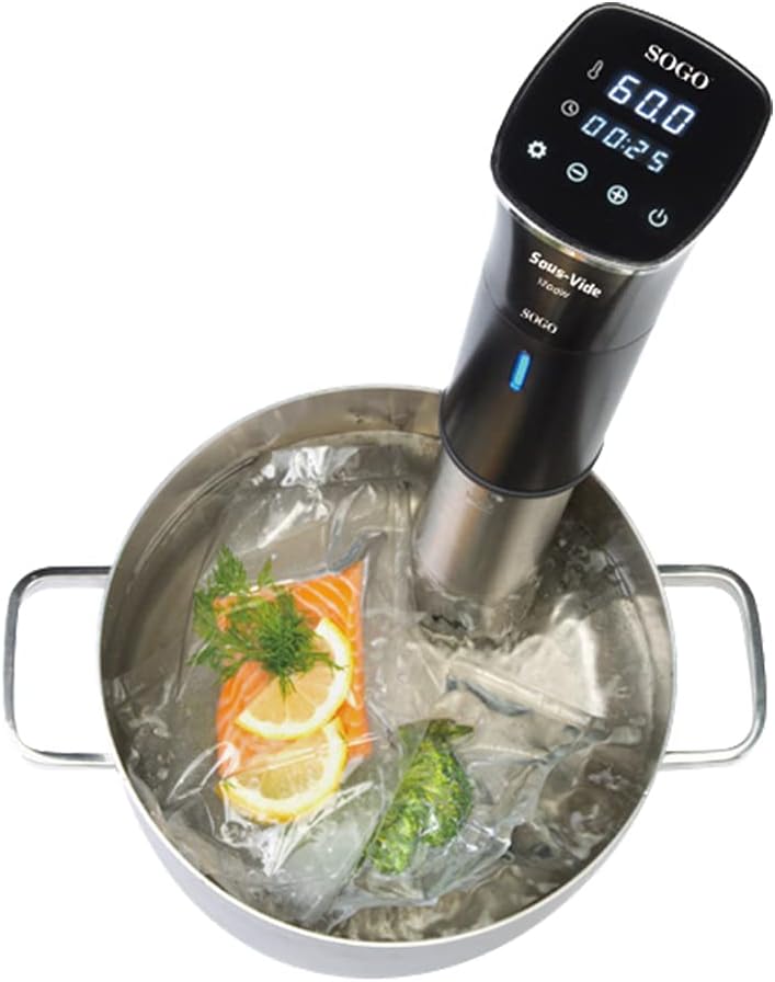 Sogo SS-5750 Sous Vide Precision Cooker - 1200W Immersion Circulator - IPX7 Waterproof