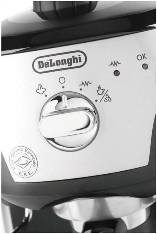 DeLonghi EC221.B Espresso Coffee Machine 15 Bar 1100W Manual Frother Black