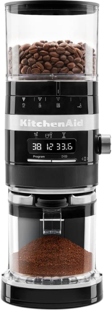 KitchenAid Coffee Grinder, Aluminium, Onyx Black