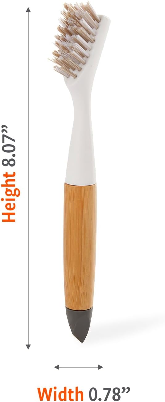 Full Circle Micro Manager Home & Kitchen Detail Cleaning Brush, White