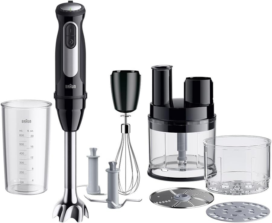 Braun MultiQuick 5 Pro Hand Blender 1000W 25-Speed SizeControl Chopper Black